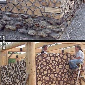 Ağaçtan ev yapımı