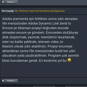 Adobe Premiere programı ile ilgili bir detay