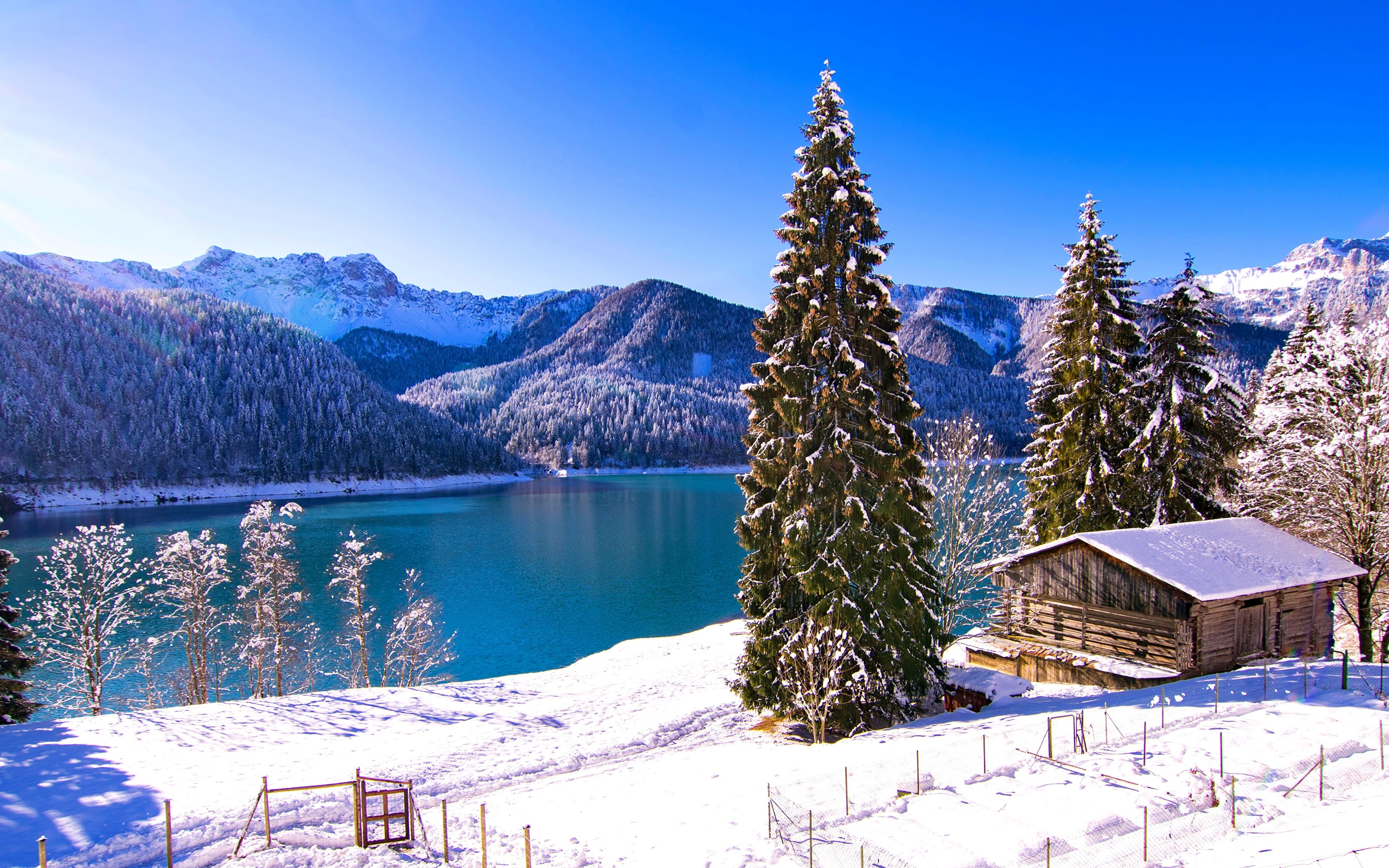Sauris lake, Italy, Mountain